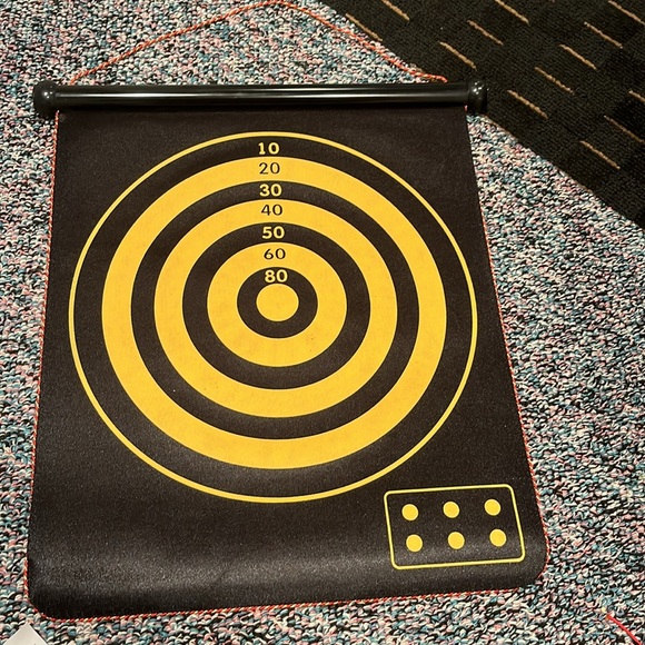 Magnetic rollup dartboard. Perfect for a night of fun. - Picture 2 of 6